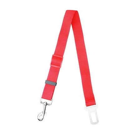 Adjustable Pet Dog Safety Car Vehicle Seat Belt Harness Lead Pet Seatbelt Nylon - Aimall