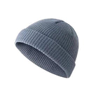 Men Women Mini Fisherman Beanie Hat Winter Soft Woolen Knitted Docker Skull Cap - Aimall