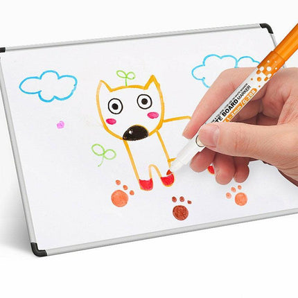 NEW 8 Colours Pen Painting Magnetic Whiteboard Non-toxic Erasable Mark Markers - Aimall
