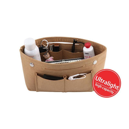 Travel Organiser Handbag Felt Bag Tote Insert Liner Purse Pouch Women 25*16*9cm - Aimall