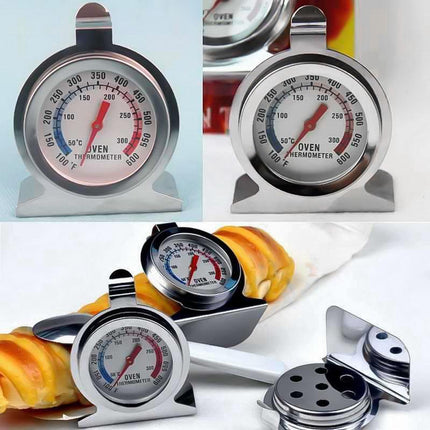 Stainless Steel Oven Thermometer Large Dial Kitchen Food Temperature AU Stock - Aimall