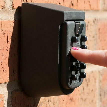 1X Outdoor Wall Mount Spare Key Safe Box Lock Holder Water Weather Proof New AU - Aimall