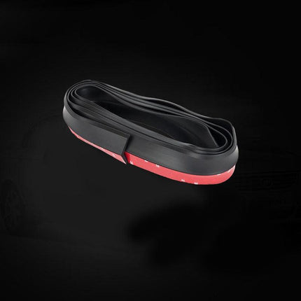 Universal Rubber Car Front Bumper Lip Skirt Protector Body Spoiler Splitter 2.5M - Aimall