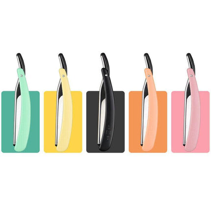 Old Shaver Razor Eyebrow Knife Folding Manual Shaver Holder Home Salon Tool AU - Aimall