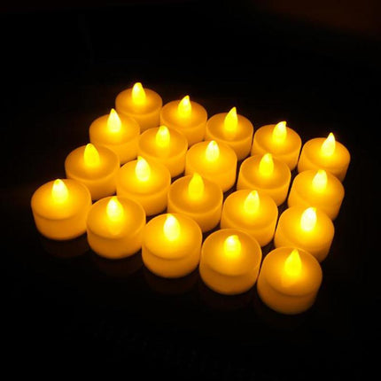 24Pcs LED Tea Light Tealight Flameless Candles Wedding Party Decor Battery AU - Aimall