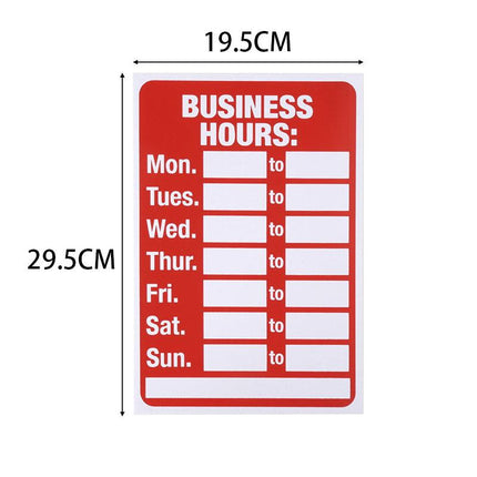 Business Hours Open Close Sign Clock Office Business Shop Door Restaurant Window - Aimall