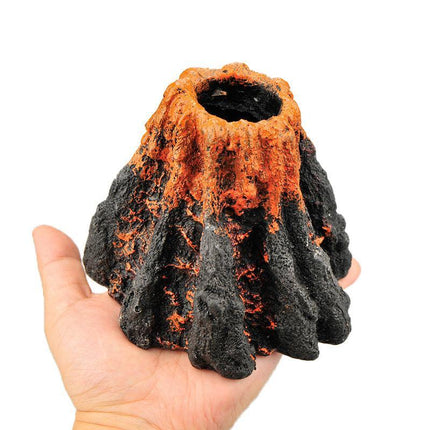 Aquarium Ornament Decoration Fish Tank Air Bubble Stone Volcano Shape Rockery AU - Aimall