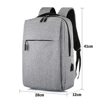 Men Women Canvas Waterproof Backpack Bag School Travel Laptop Bag Business Bag - Aimall