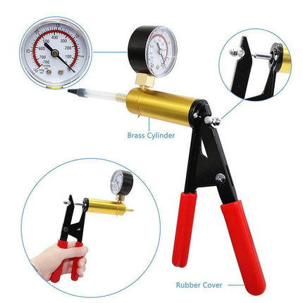 Hand-Held Brake Bleeder Tester Set Bleed Kit Car Motorbike Bleeding Vacuum Pump - Aimall