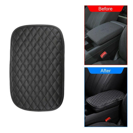 Car Armrest Accessories Cushion Cover Center Console Box Pad Protector Universal - Aimall