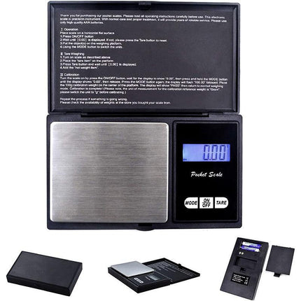 Electronic Pocket Mini Digital Gold Jewellery Weighing Scales 0.1 to1000 Gram AU - Aimall