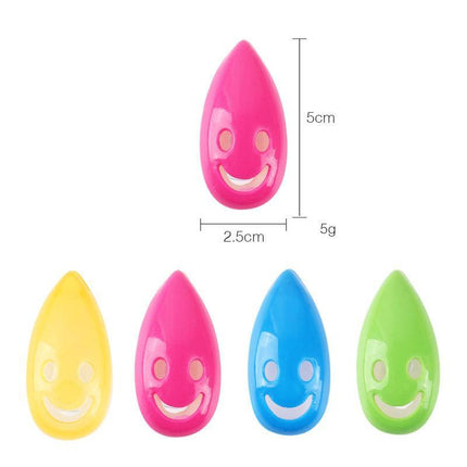 4PCS Toothbrush Cover Rack Holder Gripping Smile Face Suction Stand Mount Wall - Aimall