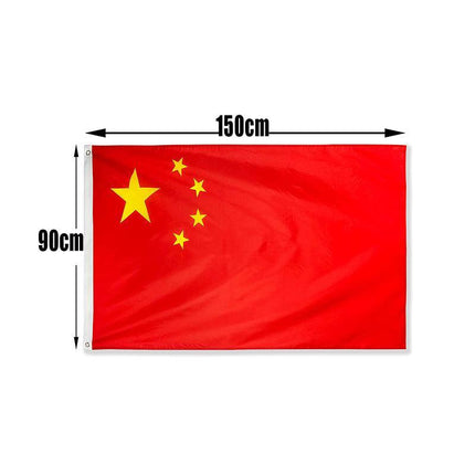 Large Chinese China Flag CN Heavy Duty Outdoor 90 X 150 CM - 3ft x 5ft AUStock - Aimall