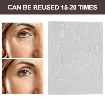 16Pcs Set Anti Wrinkle Chest Neck Eye Face Pad Silicone Removal Patchs Aging AU - Aimall