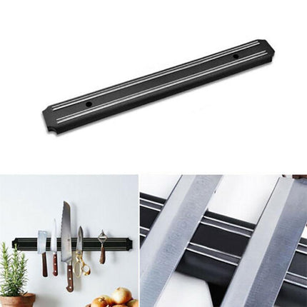 2X Magnetic Knife Rack Magnet Wall Mount Holder Strip Utensil Shelf Kitchen Tool - Aimall