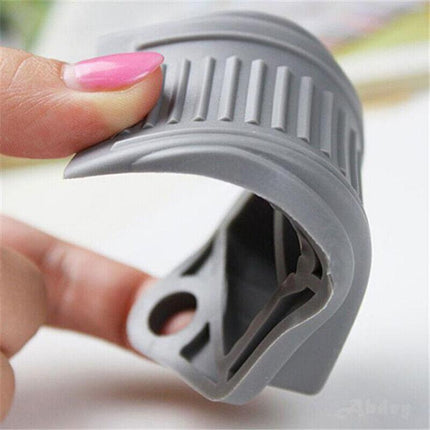 3PCS Thick Rubber Wedge Door Stoppers Floor Carpet Heavy Duty Door Stop Security - Aimall