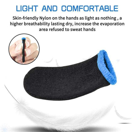 12PCS Gaming Finger Sleeve Mobile Screen Game Controller Sweatproof Gloves AU - Aimall