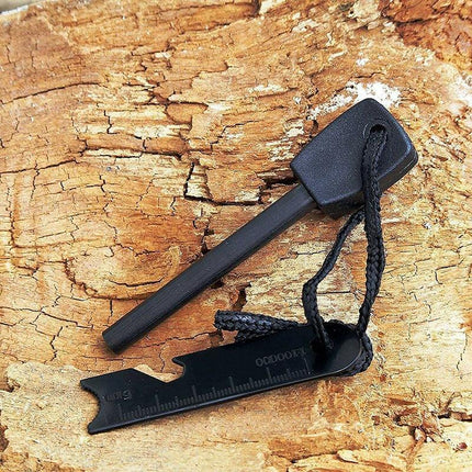 Magnesium Flint Rod Stone Fire Starter Lighter Emergency Survival Camping Hiking - Aimall