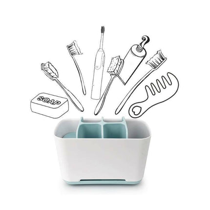 Electric Toothbrush Holder Bathroom Caddy Storage Large Multifunction Organizer - Aimall