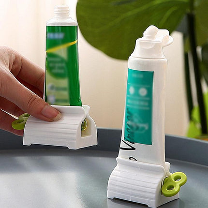 3x Toothpaste Squeezer Bathroom Tube Easy Stand Dispenser Rolling Holder Seat AU - Aimall