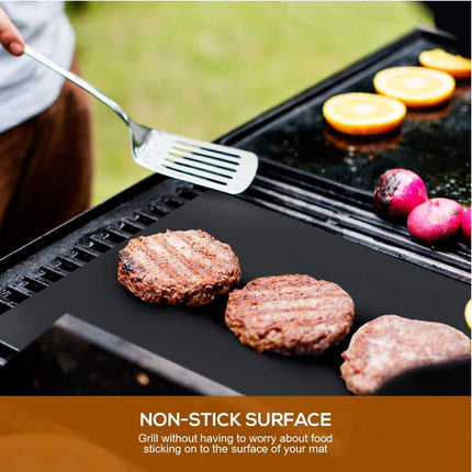 Reusable BBQ Grill Mat Bake Sheet Resistant Teflon Meat Barbecue Non-Stick Party - Aimall