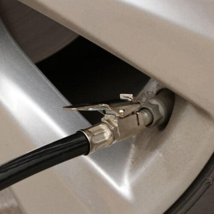 NEW Tyre Pressure Gauge Air Tire Inflator Meter Car Pump Hose Compressor 220 PSI - Aimall