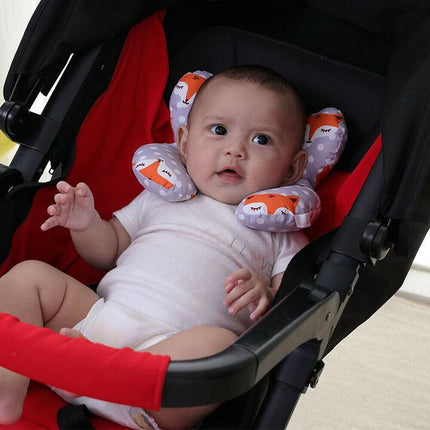 Baby Soft U-Shaped Auto Car Seat Stroller Head Neck Support Pillow Cushion AU - Aimall