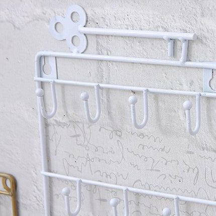 Door Back Organizer Key Holder Hanging Wall Mounted Hanger Hooks Storage Rack AU - Aimall
