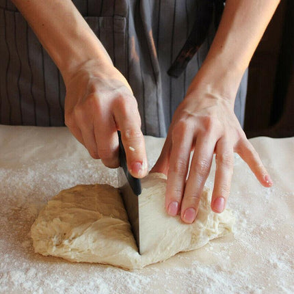 Dough Scraper Stainless Steel Bake Cake Slicer Pastry Cutter Multipurpose Bench - Aimall