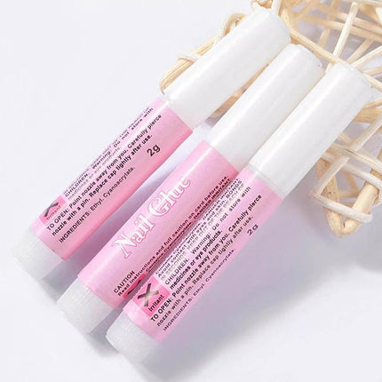 Strong Nail Glue Adhesive For Fake Nail Set Nail Tips Acrylic Nails 2g Each AU - Aimall
