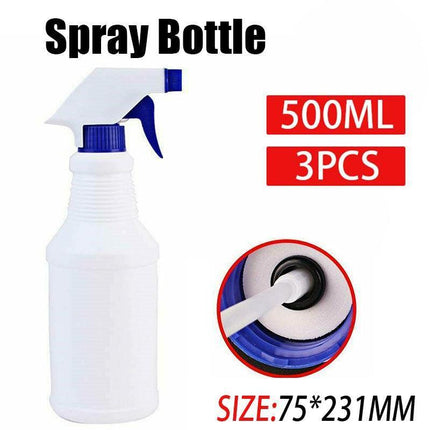 3x 500ml Spray Bottle Water Garden Plant Flower Trigger Plastic Dispenser White - Aimall