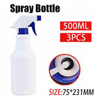 3x 500ml Spray Bottle Water Garden Plant Flower Trigger Plastic Dispenser White - Aimall