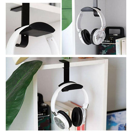Metal Earphone Headset Desks Display Stand Hanger Holder Headphone Bracket Hook - Aimall