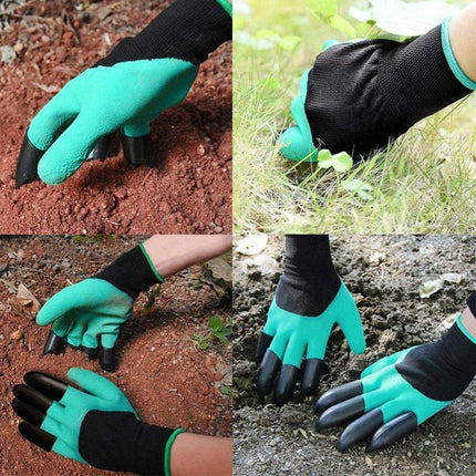 Garden Gloves with Claws for Women and Men outdoor Digging Planting Weeding AUS - Aimall