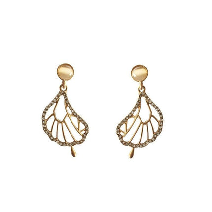 Silver Women Earrings Stud Crystal Cubic Zircon Dangle Wedding Gift AU Stock - Aimall