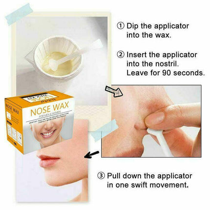 Nose Ear Hair Removal Wax Kit Sticks Easy Mens Nasal Waxing Remover Strips AU - Aimall
