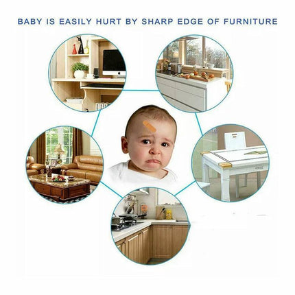 Desk Edge Soft Protectors Table Corner Cushion Baby Child Safety Guard Clear 3M - Aimall