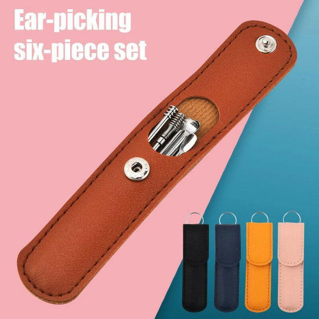 6Pcs Stainless Steel Ear Pick Curette Wax Cleaner Earpick Remover Earwax Removal Aimall