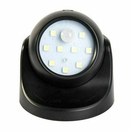 360° Battery Operated Indoor Outdoor Garden Motion Sensor Security LED Light New - Aimall