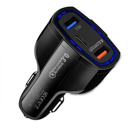 3 Port USB PD Quick Fast Car Charger QC3.0 Adapter Cigarette Lighter Socket AU - Aimall