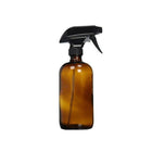 Amber Round Glass Spray Bottles Refillable Container Essential Oils Aromatherapy - Aimall