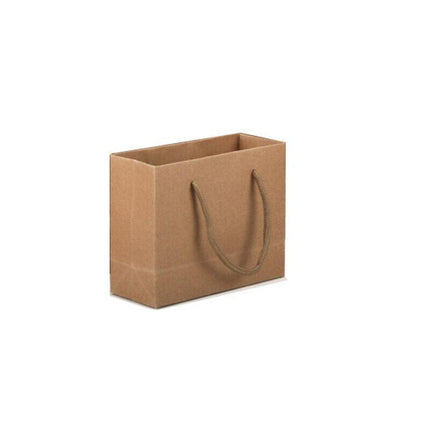 Kraft Paper Bags 50 x Bulk, Gift Shopping Carry Craft Brown Bag with Handles AU - Aimall