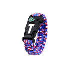 Flint Fire Starter 5in1 Survival Paracord Bracelet Whistle Compass Gear Tool Kit - Aimall
