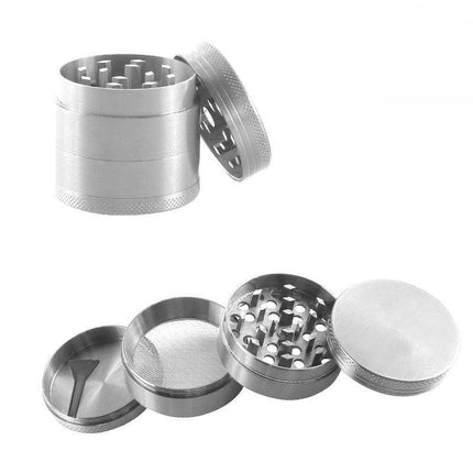 4-Layer Metal Zinc Tobacco Herb Alloy Grinder Hand Muller Smoke Crusher Spice AU - Aimall