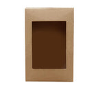 Cardboard Paper Catering Grazing Boxes/Trays 10, 20Pk W/Windows Kraft Disposable - Aimall