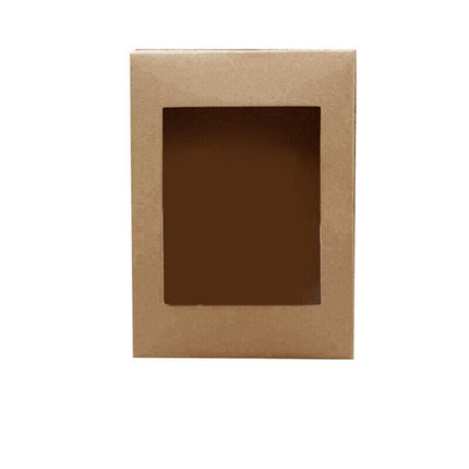 Cardboard Paper Catering Grazing Boxes/Trays 10, 20Pk W/Windows Kraft Disposable - Aimall