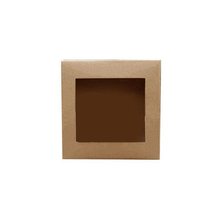 Cardboard Paper Catering Grazing Boxes/Trays 10, 20Pk W/Windows Kraft Disposable - Aimall