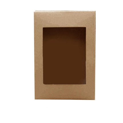 Cardboard Paper Catering Grazing Boxes/Trays 10, 20Pk W/Windows Kraft Disposable - Aimall