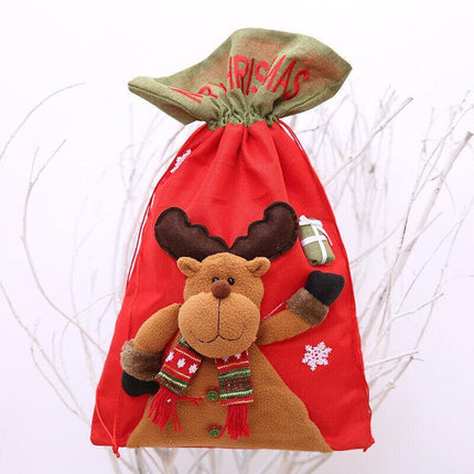 New Christmas Large Jumbo Felt Santa Sack Children Xmas Gifts Candy Stocking Bag - Aimall