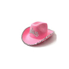 Pink Cowgirl Hat Cowboy Hat Felt Cowboy Costume Access Hat Play Dress Up Party - Aimall